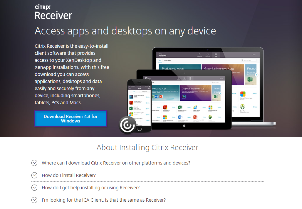 download citrix receiver for windows